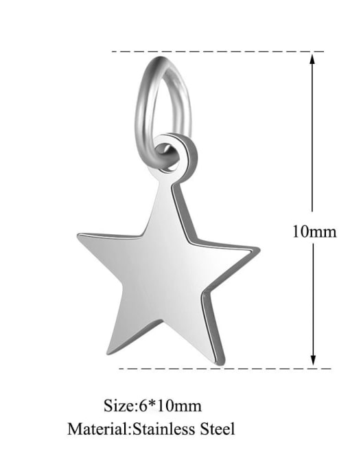 FTime Stainless steel Star Charm 2