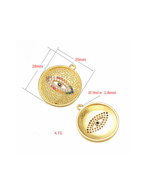 KOKO Copper Micro Set Fancy Colored Diamond Eye Accessory 1
