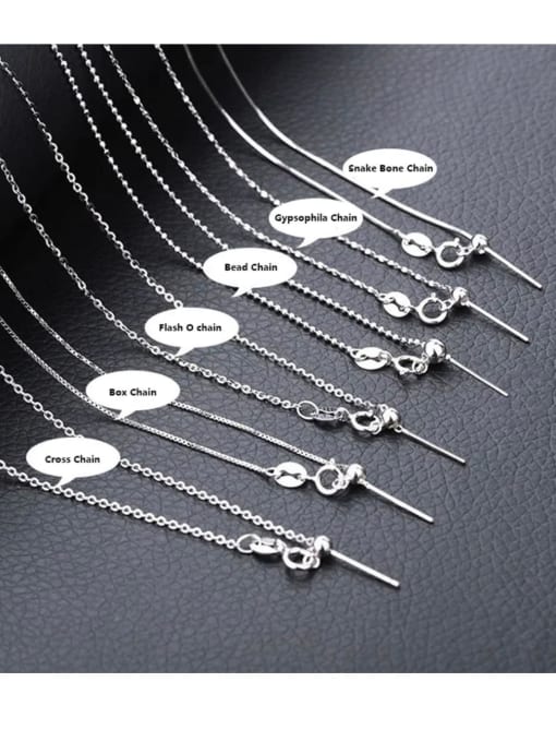 FAN 925 Sterling Silver Chain With 10 styles