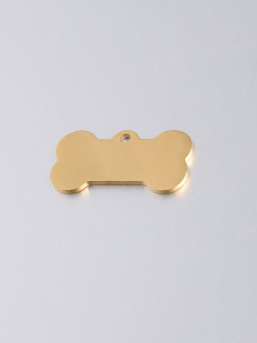 golden Stainless steel fine polished mirror dog tag lettering pendant