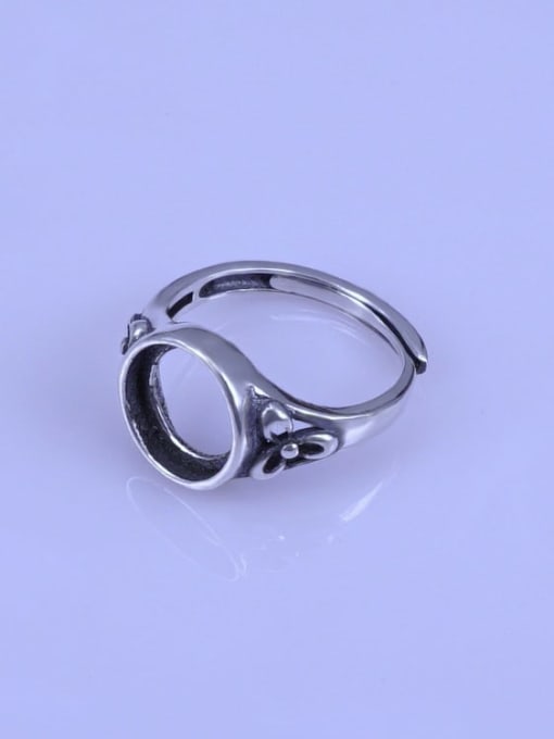Supply 925 Sterling Silver Round Ring Setting Stone size: 10*10mm 1