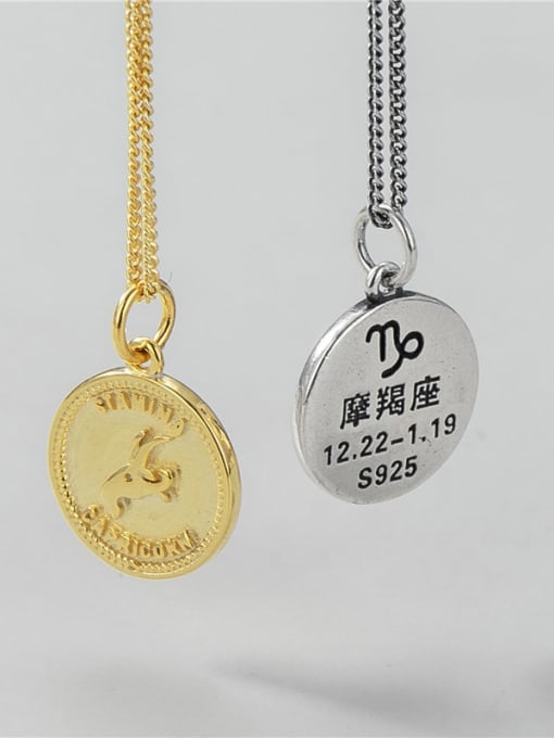 Capricorn (single pendant) 925 Sterling Silver Constellation Minimalist Necklace