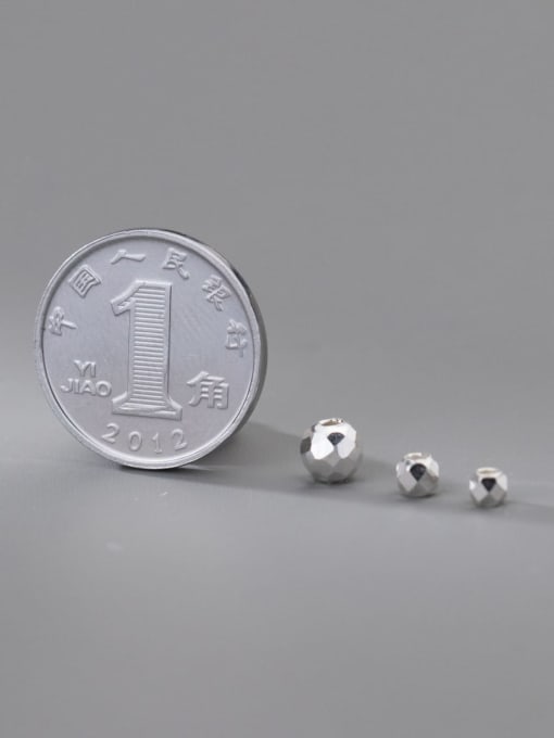 FAN 925 Sterling Silver Geometric Minimalist Beads 2