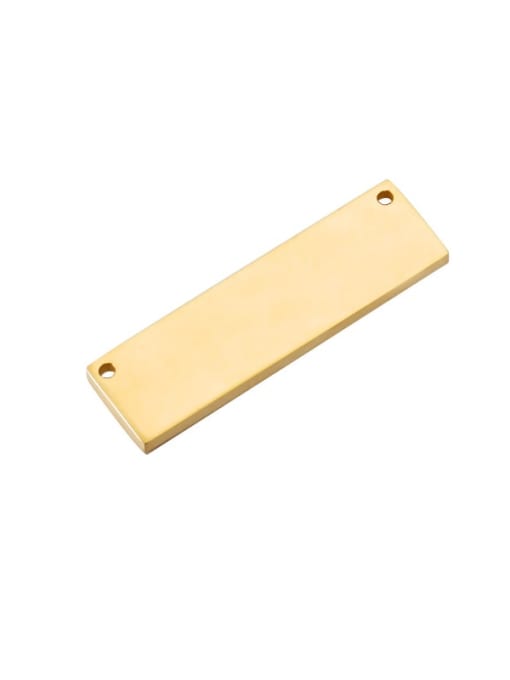 golden Stainless steel Rectangle Minimalist Connectors