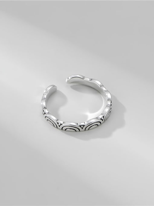 ARTTI 925 Sterling Silver Cloud Vintage Band Ring 0
