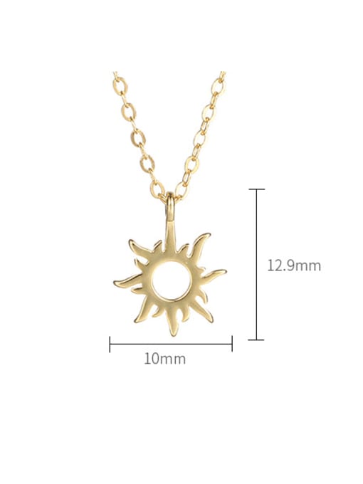 YUANFAN 925 Sterling Silver Flower Vintage Hollow Chain Necklace 3