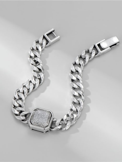 ARTTI 925 Sterling Silver Geometric Vintage Hollow Chain  Bracelet 4