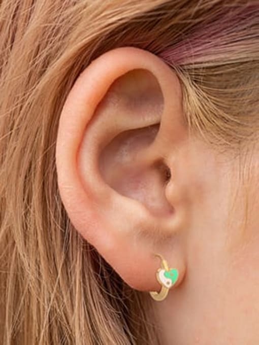 YUANFAN 925 Sterling Silver Enamel Geometric Trend Stud Earring 1