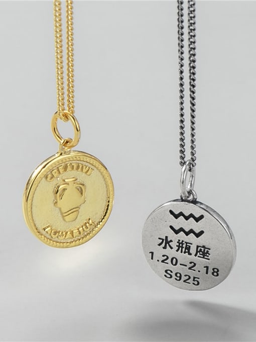 Aquarius (single pendant) 925 Sterling Silver Constellation Minimalist Necklace