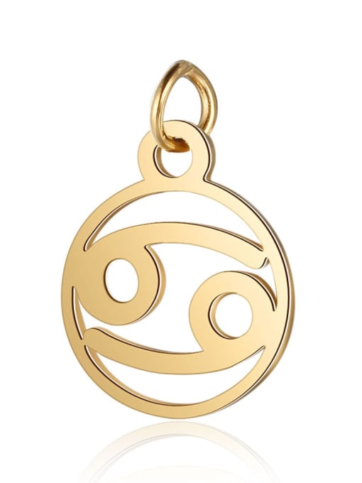 T513 4 Stainless steel Gold Plated Constellation Charm Height : 11 mm , Width: 16 mm