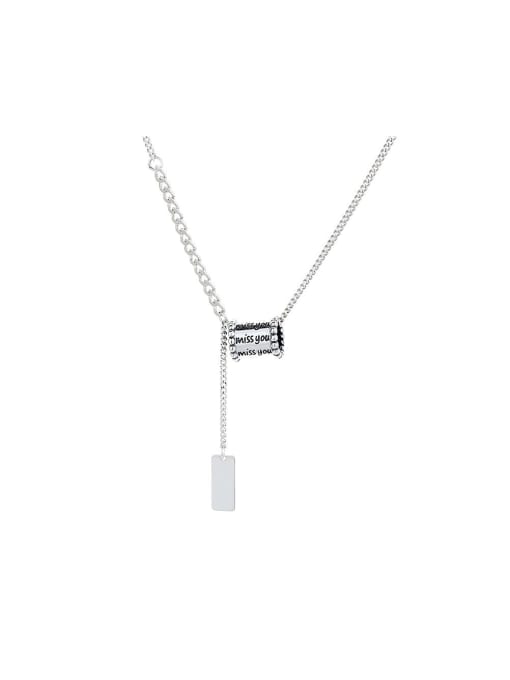 TAIS 925 Sterling Silver Vintage Lariat Necklace