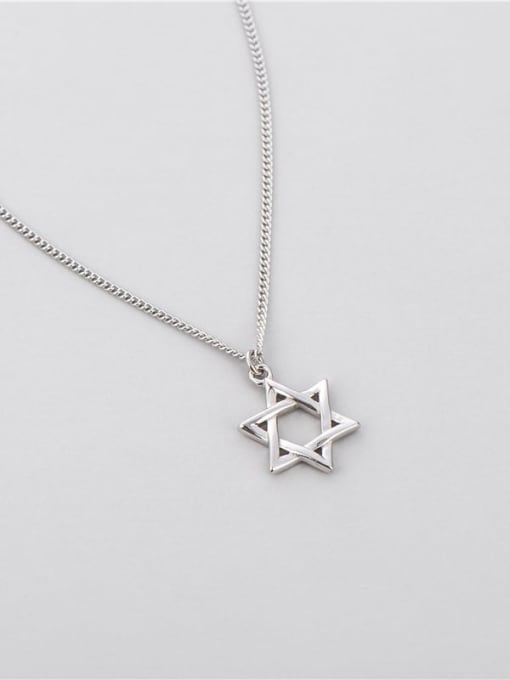 Six pointed star necklace 925 Sterling Silver Star Minimalist Necklace