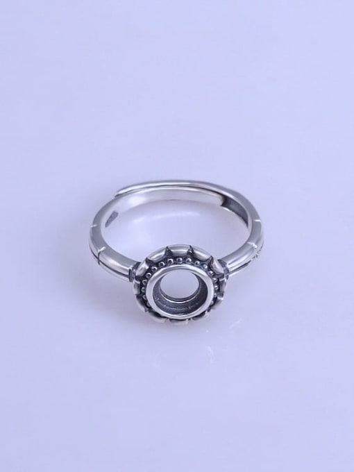 Supply 925 Sterling Silver Round Ring Setting Stone size: 6*6mm 0