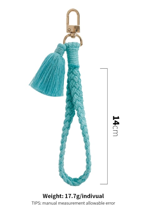 JMI Alloy Cotton braided   thread Hip Hop  Tassel  Key Chain 2