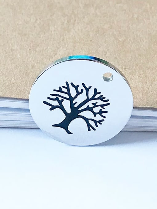 FTime Stainless steel Tree of Life Charm Diameter : 25 mm 0