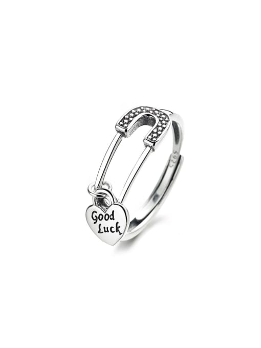 TAIS 925 Sterling Silver Heart Vintage Ring 0