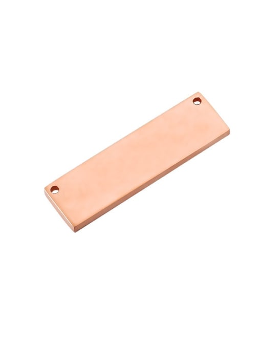 Rose Gold Stainless steel Rectangle Minimalist Connectors