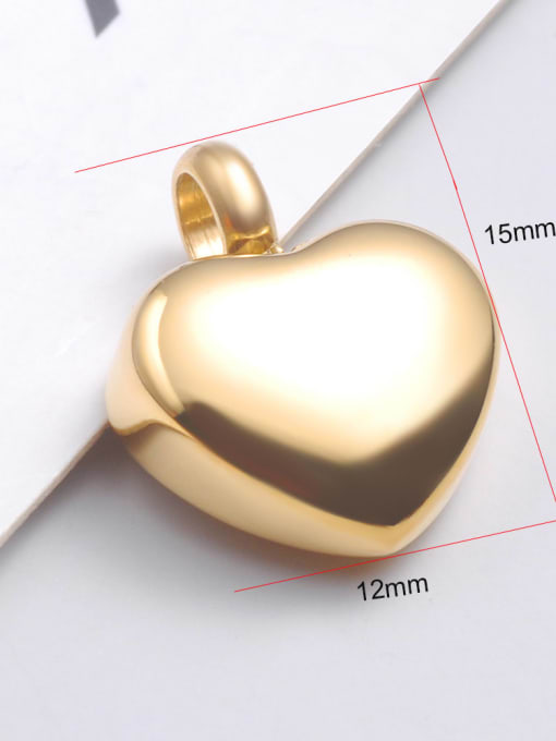 FTime Stainless steel Heart Charm Height : 12 mm , Width: 15 mm 3