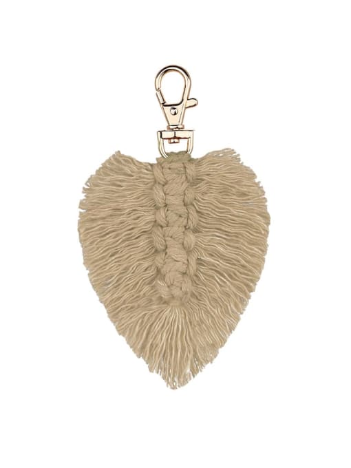 Camel k68153 Alloy Cotton Rope Heart Artisan Hand-Woven Bag Pendant