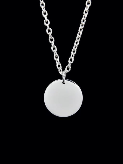 YUANFAN Round 925 Sterling Silver Pendant with 6 sizes without chain 2