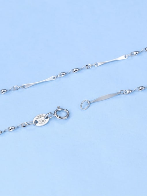 Supply 925 Sterling Silver Lengthen Twisted Chain 2