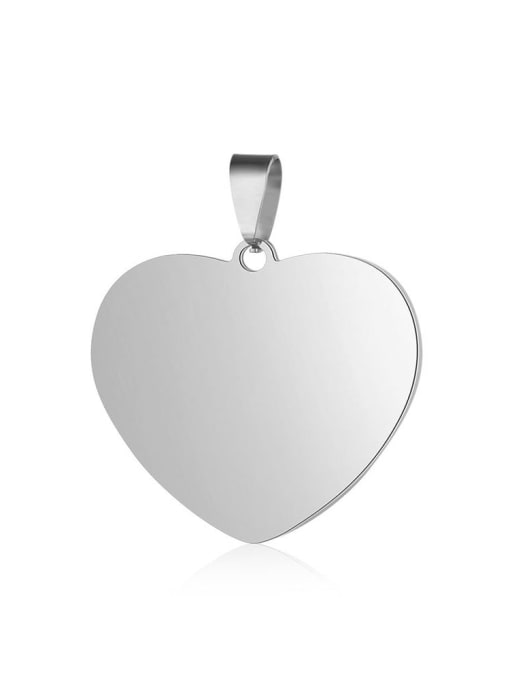 25*31mm Stainless steel Heart Charm