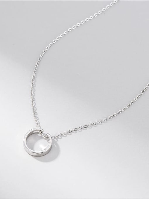 ARTTI 925 Sterling Silver Round Minimalist Necklace 2