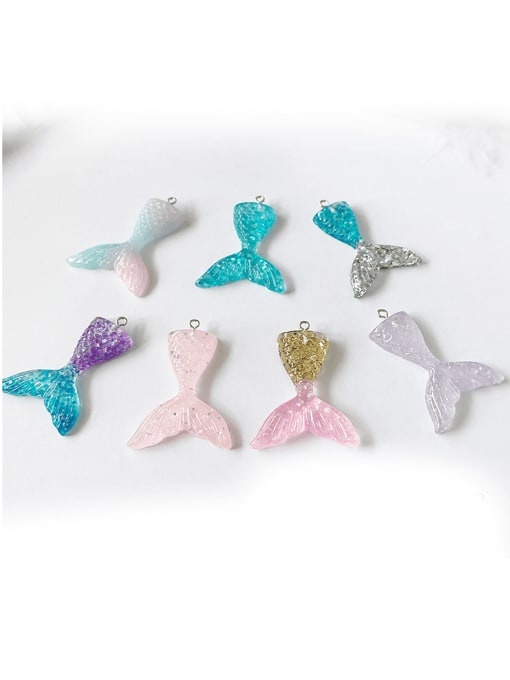 FTime Multicolor Resin Fish Charm Height : 3.2cm , Width: 4.1cm 3