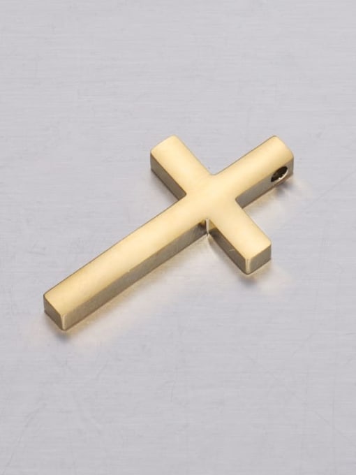 golden Stainless steel Cross Minimalist Pendant