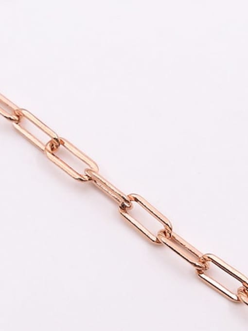 Style 1 rose gold (100cm) S925 sterling silver ins cold wind neutral square cross chain