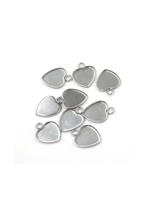 MEN PO Stainless steel Love heart-shaped bottom support