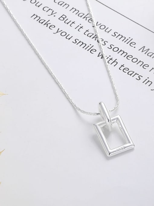 TAIS 925 Sterling Silver Geometric Minimalist Necklace 0