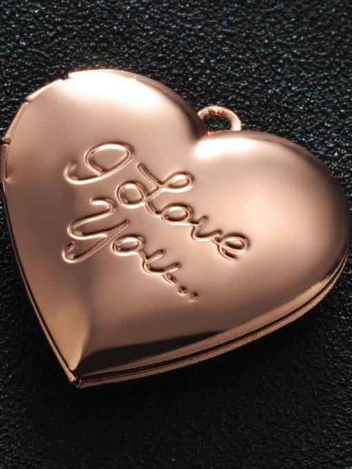 FTime Copper Message Heart Charm Height : 28.7mm , Width: 28.7 mm 1
