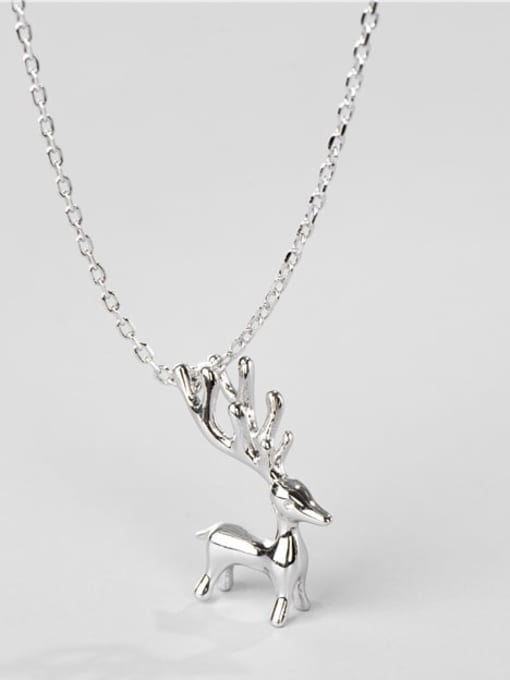 ARTTI 925 Sterling Silver Deer Minimalist Necklace 0