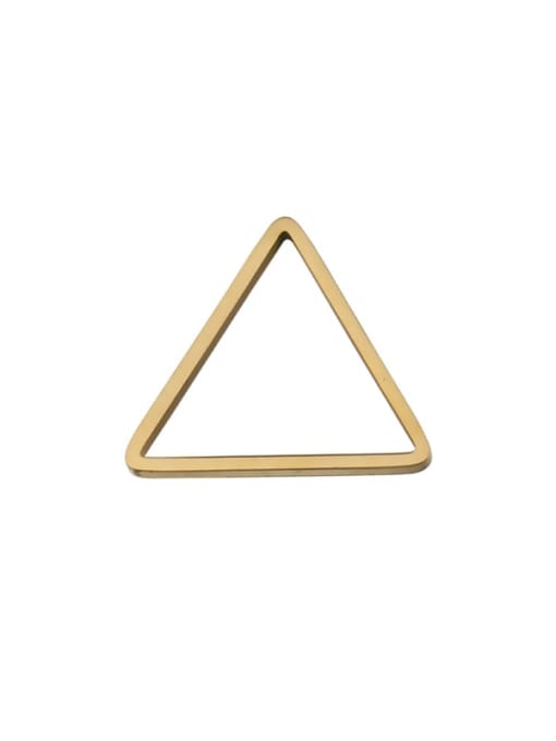 golden Stainless steel creative triangle pendant