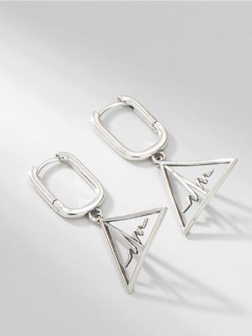 ARTTI 925 Sterling Silver Triangle Minimalist Drop Earring 3