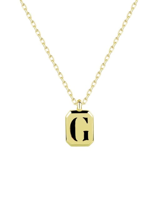 YA0237 Golden black agate G 925 Sterling Silver Carnelian Geometric Vintage Necklace