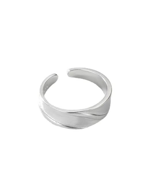 Matte ring 925 Sterling Silver Geometric Minimalist Band Ring