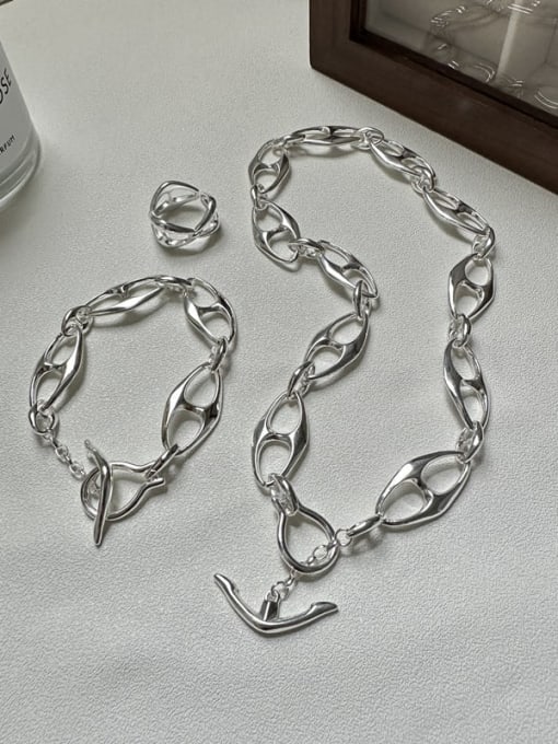 ARTTI 925 Sterling Silver Geometric Minimalist Bracelet 1