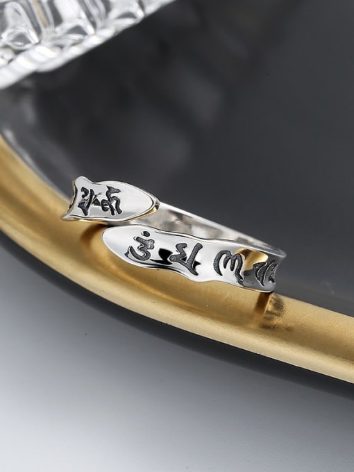 TAIS 925 Sterling Silver Irregular Vintage Band Ring 2