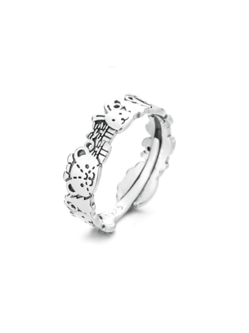 TAIS 925 Sterling Silver Icon Vintage Band Ring 3
