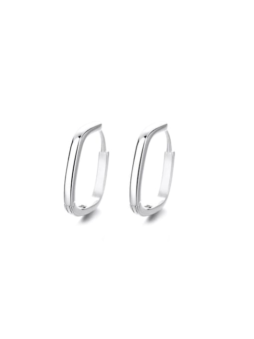 317HR approximately 3.6g 925 Sterling Silver Geometric Minimalist Stud Earring