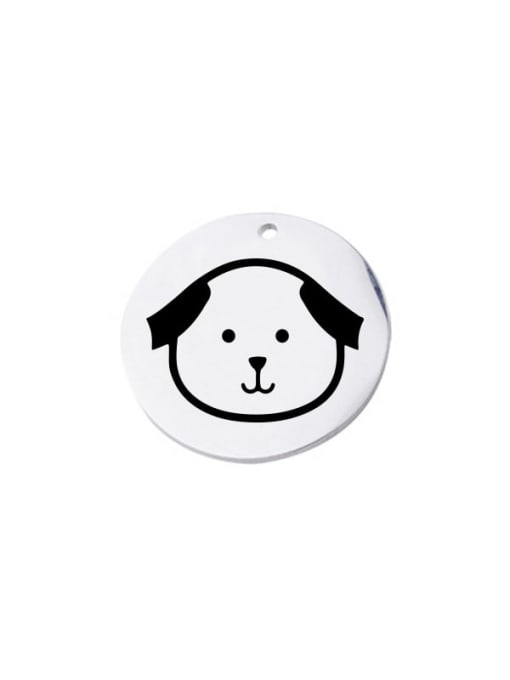 dongwu002 20mm 1 Stainless steel cute pet small pendant
