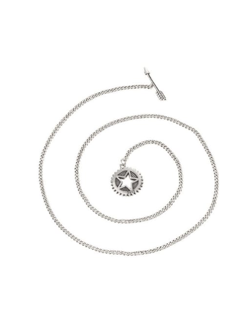 TAIS 925 Sterling Silver Irregular Vintage Necklace