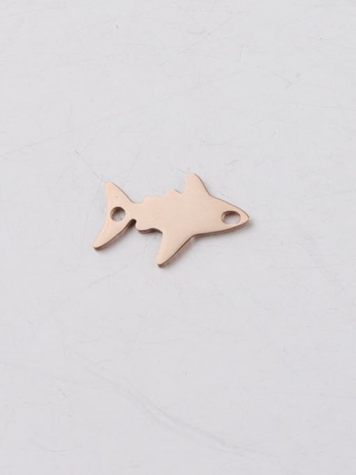 Rose Gold Stainless steel Fish Minimalist Pendant