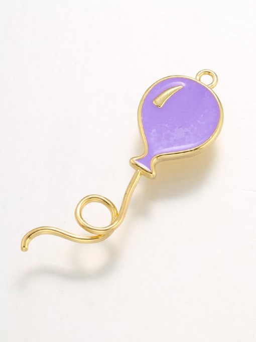 purple Drip Oil Round Balloon Jewelry Accessories