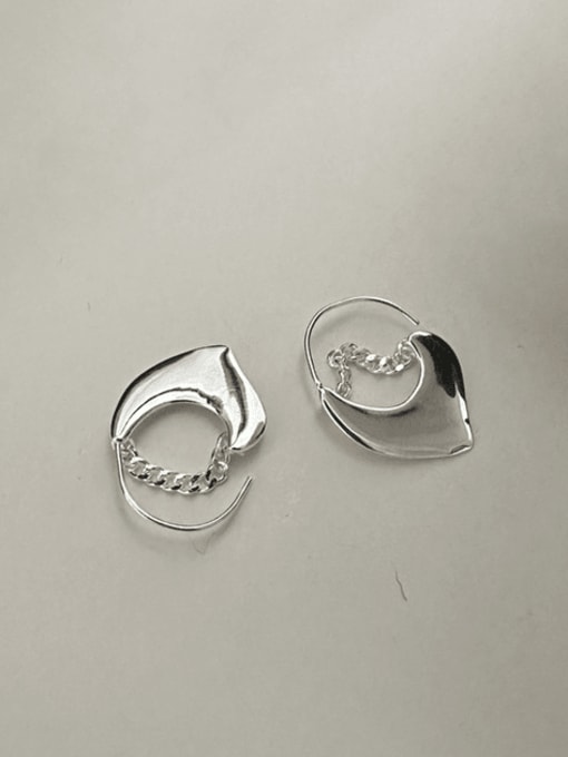 ARTTI 925 Sterling Silver Heart Minimalist Huggie Earring 0