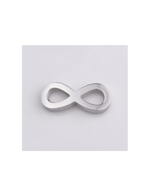 MEN PO Stainless steel infinity symbol figure 8 connector 0