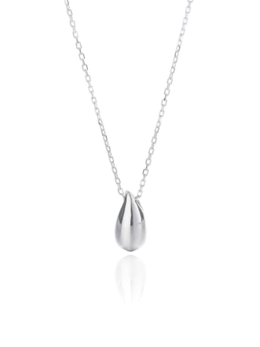ARTTI 925 Sterling Silver Water Drop Minimalist Necklace