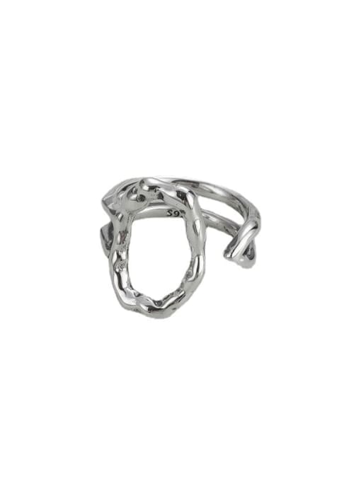 ARTTI 925 Sterling Silver Hollow Geometric Vintage Band Ring 3